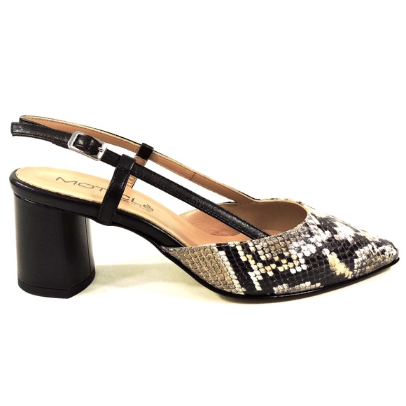 MOT-CLe 🇮🇹 WOMEN BLACK LEATHER SUMMER FASHION COMFORT SANDALS - Picture 4 of 8